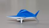 색종이로 돛새치 접는방법(종이접기) / 네모아저씨 / Origami Sailfis...